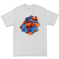 Dove Grey halloween pumpkin patch  5 Premium Tee - BundleAndBundleShop