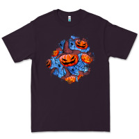 Plum halloween pumpkin patch  5 Premium Tee - BundleAndBundleShop