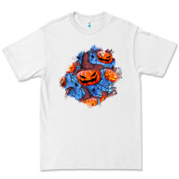White halloween pumpkin patch  5 Premium Tee - BundleAndBundleShop