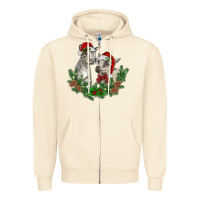 Sandshell christmas baby goats Zipper Hoodie - RanaPortraitStore