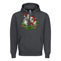 Smoke christmas baby goats Zipper Hoodie - RanaPortraitStore