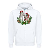 White christmas baby goats Zipper Hoodie - RanaPortraitStore