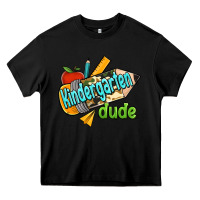 Black kindergarten grade dude Heavy Core Tee - RanaPortraitStore