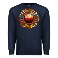 Navy Western Firefighter Symbol Premium Sweatshirt - RanaPortraitStore