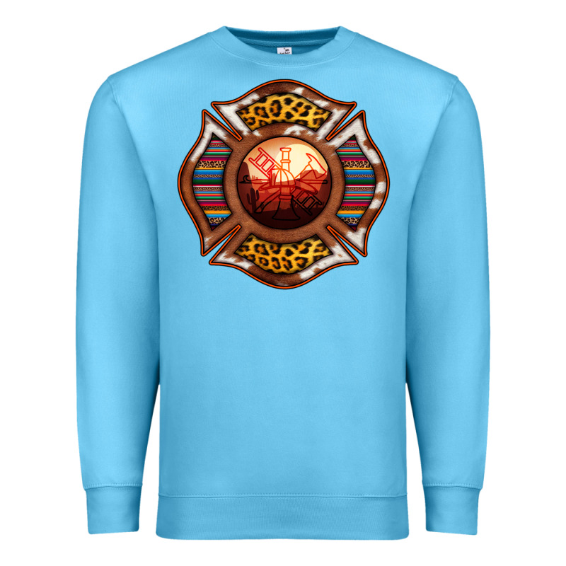 Western Firefighter Symbol Premium Sweatshirt by RanaPortraitStore | Teevron