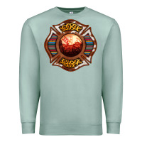 Seafoam Western Firefighter Symbol Premium Sweatshirt - RanaPortraitStore