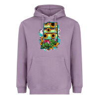 Indiana Map Sunflower Cactus Serape Heavyweight Hoodie | Teevron