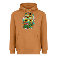 Meerkat Indiana Map Sunflower Cactus Serape Heavyweight Hoodie - RanaPortraitStore