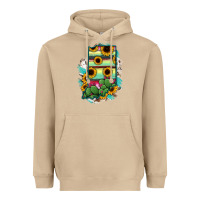 Mushroom Indiana Map Sunflower Cactus Serape Heavyweight Hoodie - RanaPortraitStore
