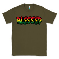 Army Green Juneteenth blessed Classic Tee - FaDigitalArtStudio