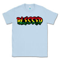 Dusty Blue Juneteenth blessed Classic Tee - FaDigitalArtStudio