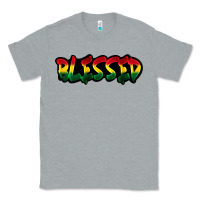 Heather Grey Juneteenth blessed Classic Tee - FaDigitalArtStudio