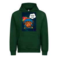 Foreset Green Forever Alone, Monkey, Space, Monkey At Space, Urban Hoodie - Bettercallsaul