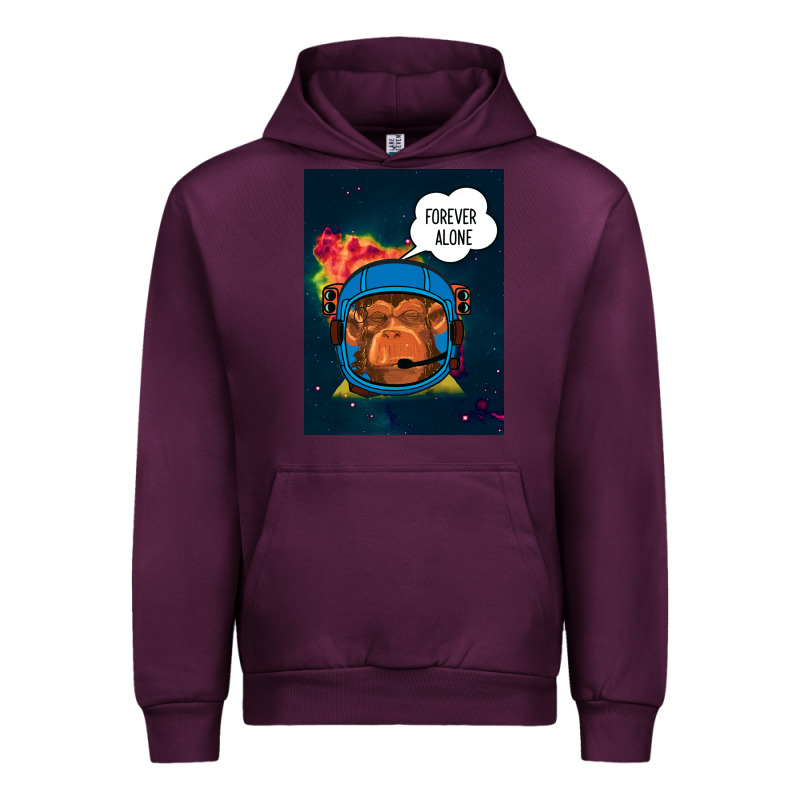 Forever Alone, Monkey, Space, Monkey At Space, Urban Hoodie by Bettercallsaul | Teevron