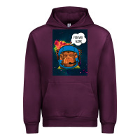 Mauve Wine Forever Alone, Monkey, Space, Monkey At Space, Urban Hoodie - Bettercallsaul