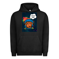 Pigment Black Forever Alone, Monkey, Space, Monkey At Space, Urban Hoodie - Bettercallsaul