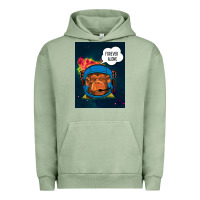 Pigment Oil Green Forever Alone, Monkey, Space, Monkey At Space, Urban Hoodie - Bettercallsaul