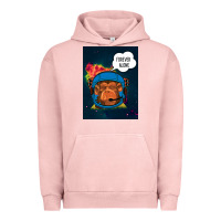 Pigment Salmon Forever Alone, Monkey, Space, Monkey At Space, Urban Hoodie - Bettercallsaul