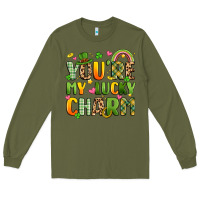 Army Green you're my lucky charm Long Sleeve Tee - Artiststas