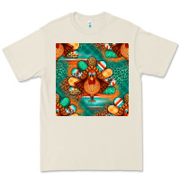 Bone thanksgiving  turkey seamless pattern Premium Tee - BundleAndBundleShop