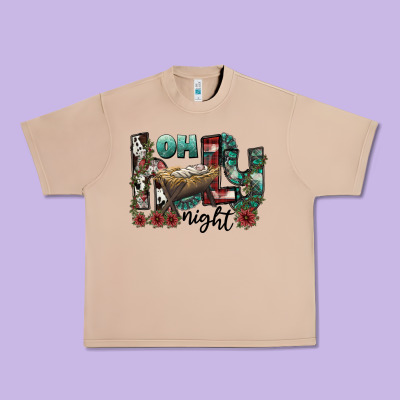 Oh Holy Night Urban Heavy Tee Designed By Cowhidedigitalart