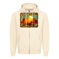 Sandshell western desert sunset background Zipper Hoodie - RanaPortraitStore