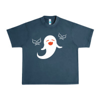 Midnight Navy genshin impact hu tao  spirit ghost art lightweight Urban Heavy Tee - DesigneFamous