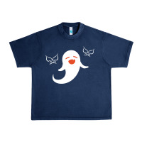 Navy genshin impact hu tao  spirit ghost art lightweight Urban Heavy Tee - DesigneFamous