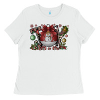White joy Ladies Tee - CowhideDigitalArt