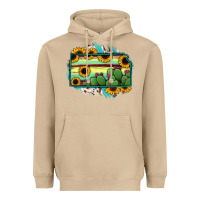 Mushroom Kansas map sunflower catus serape Heavyweight Hoodie - RanaPortraitStore