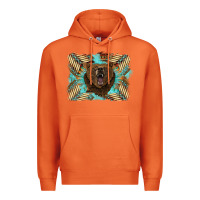 Carrot bear native American background Premium Hoodie - BarkalooDesign