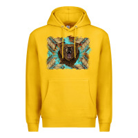 Lemon bear native American background Premium Hoodie - BarkalooDesign