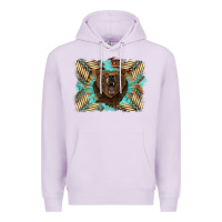 Lilac bear native American background Premium Hoodie - BarkalooDesign