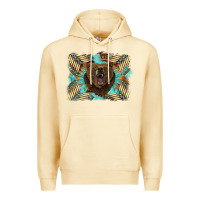 Pina Colada bear native American background Premium Hoodie - BarkalooDesign