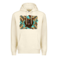Sandshell bear native American background Premium Hoodie - BarkalooDesign