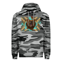 Slate Camo bear native American background Premium Hoodie - BarkalooDesign