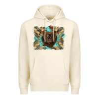 Tofu bear native American background Premium Hoodie - BarkalooDesign