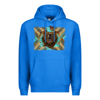 True Royal bear native American background Premium Hoodie - BarkalooDesign