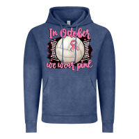 Vintage Denim in october we wear pink volleyball Vintage Hoodie - BarkalooDesign