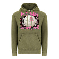 Vintage Olive in october we wear pink volleyball Vintage Hoodie - BarkalooDesign