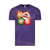Cloud Purple merry christmas ball Vintage Tee - CowhideDigitalArt