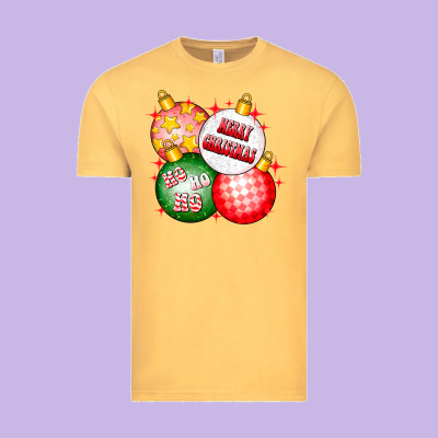 Merry Christmas Ball Vintage Tee Designed By Cowhidedigitalart