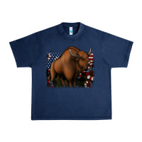 Navy American Bison Urban Heavy Tee - Jasminsmagicworld
