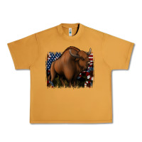 Peanut Butter American Bison Urban Heavy Tee - Jasminsmagicworld
