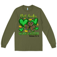 Army Green not lucky simply blessed Long Sleeve Tee - Artiststas
