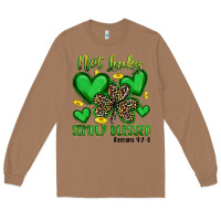 Toasted Coconut not lucky simply blessed Long Sleeve Tee - Artiststas