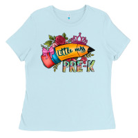 Baby Blue little miss prek Ladies Tee - CowhideDigitalArt