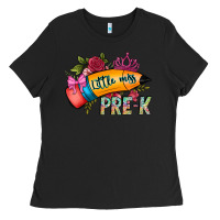 Black little miss prek Ladies Tee - CowhideDigitalArt
