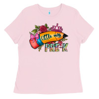 Bubblegum Pink little miss prek Ladies Tee - CowhideDigitalArt