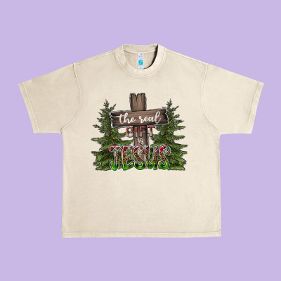 The Real Gift Is Jesus Urban Heavy Tee Designed By Cowhidedigitalart